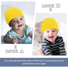 Load image into Gallery viewer, Babymoon Stretchable Pullover Baby Hat Caps | 3-12 Months | Yellow

