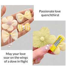 Load image into Gallery viewer, Babymoon Fusion Flower 10pcs Hairclips Hair Accessories Set | Yellow

