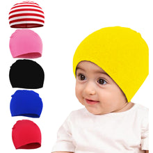 Load image into Gallery viewer, Babymoon Stretchable Pullover Baby Hat Caps | 3-12 Months | Yellow
