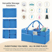 Load image into Gallery viewer, Babymoon Baby Products Caddy Diaper Organiser Bag | Multifunctional Travel Diaper Backpack Baby Wipes Felt Storage, Nursery, Foldable and Portable
