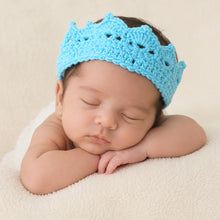 Load image into Gallery viewer, Babymoon Crown Headwear New Born Baby Photography Shoot Props Costumes - Blue
