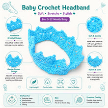 Load image into Gallery viewer, Babymoon Crown Headwear New Born Baby Photography Shoot Props Costumes - Blue
