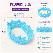 Load image into Gallery viewer, Babymoon Crown Headwear New Born Baby Photography Shoot Props Costumes - Blue
