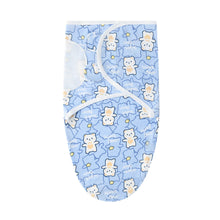 Load image into Gallery viewer, Babymoon Cotton Baby Swaddle | Wrapping Blanket | Baby Sleeping Wrap | New-Born Swaddle Wrap | 0-3Months | Bear
