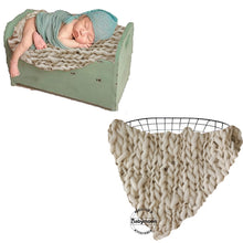 Load image into Gallery viewer, Babymoon | Handspun Layer | Basket Filler | Baby Photography Blanket | Beige
