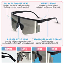 Load image into Gallery viewer, Babymoon Stylish Boys Girls Sports Kids Sunglasses Goggles with Case | Black
