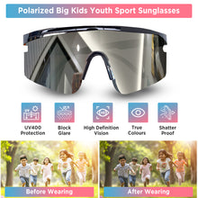 Load image into Gallery viewer, Babymoon Stylish Boys Girls Sports Kids Sunglasses Goggles with Case | Black
