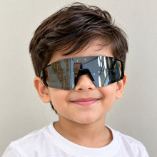 Load image into Gallery viewer, Babymoon Stylish Boys Girls Sports Kids Sunglasses Goggles with Case | Black
