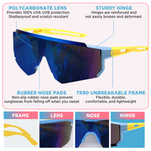 Load image into Gallery viewer, Babymoon Stylish Boys Girls Sports Kids Sunglasses Goggles with Case | Blue
