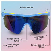 Load image into Gallery viewer, Babymoon Stylish Boys Girls Sports Kids Sunglasses Goggles with Case | Blue
