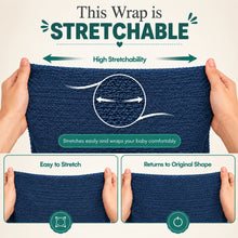 Load image into Gallery viewer, Babymoon Mohair Stretchble Baby Photography Shoot Wrap Cloth - Dark Blue
