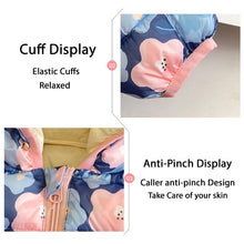 Load image into Gallery viewer, Babymoon Stylish Winter Baby Boys &amp; Girls Jacket Kids Sweater Cardigan | Floral Blue-Pink
