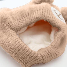 Load image into Gallery viewer, Babymoon Baby Bear Winter Ear Protection Cap Kids Hat Boys Girls Cap | 0-24M | Brown
