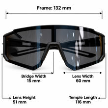 Load image into Gallery viewer, Babymoon Stylish Boys Girls Sports Kids Sunglasses Goggles with Case | Black
