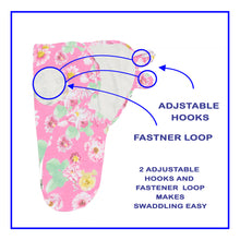 Load image into Gallery viewer, Babymoon Cotton Baby Swaddle | Wrapping Blanket | Baby Sleeping Wrap | New-Born Swaddle Wrap | 0-3Months | Floral
