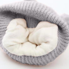 Load image into Gallery viewer, Babymoon Baby Bear Winter Ear Protection Cap Kids Hat Boys Girls Cap | 0-24M | Grey
