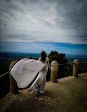Load image into Gallery viewer, Babymoon Full Sleeve Long Tail Maternity Gown Dress | Grey
