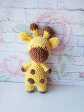 Load image into Gallery viewer, Babymoon (23 Cm) Handmade Knitted Stuffed Baby Kids Photography Shoot Props Organic Toys - Giraffe
