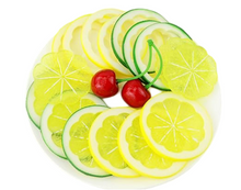 Load image into Gallery viewer, Babymoon | Set of 20 | Simulation Fake Mini Lemon Slices | Artificial Plastic Model | Ornament Decoration | Photography Props Basket Display Filler Slices
