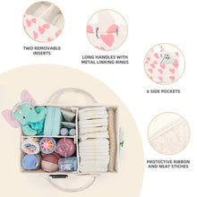 Load image into Gallery viewer, Babymoon Baby Products Caddy Diaper Organiser Bag | Multifunctional Travel Diaper Backpack Baby Wipes Felt Storage, Nursery, Foldable and Portable
