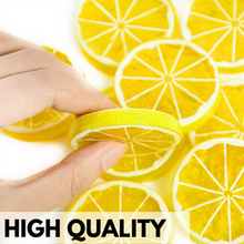 Load image into Gallery viewer, Babymoon | Set of 20 | Simulation Fake Mini Lemon Slices | Artificial Plastic Model | Ornament Decoration | Photography Props Basket Display Filler Slices
