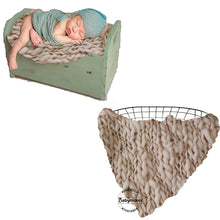 Load image into Gallery viewer, Babymoon | Handspun Layer | Basket Filler | Baby Photography Blanket | Light Brown
