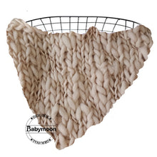 Load image into Gallery viewer, Babymoon | Handspun Layer | Basket Filler | Baby Photography Blanket | Light Brown
