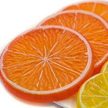 Load image into Gallery viewer, Babymoon | Set of 20 | Simulation Fake Mini Orange Slices | Artificial Plastic Model | Ornament Decoration | Photography Props Basket Display Filler Slices
