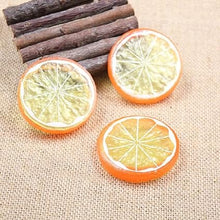 Load image into Gallery viewer, Babymoon | Set of 20 | Simulation Fake Mini Orange Slices | Artificial Plastic Model | Ornament Decoration | Photography Props Basket Display Filler Slices
