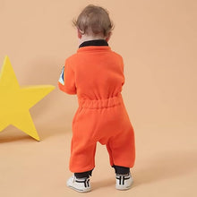 Load image into Gallery viewer, Babymoon | Astronaut Suit | Baby Photography Props | Space Theme | 12-18 Months | Orange
