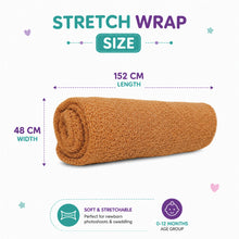 Load image into Gallery viewer, Babymoon Mohair Stretchble Baby Photography Shoot Wrap Cloth - Orange
