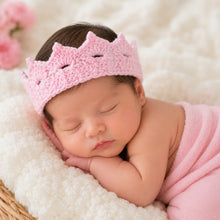 Load image into Gallery viewer, Babymoon Crown Headwear New Born Baby Photography Shoot Props Costumes - Pink
