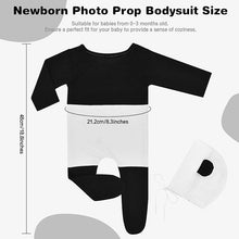 Load image into Gallery viewer, Babymoon | Set of 2 | Panda Romper Bodysuit with Hat | Baby Photography Props | Costumes
