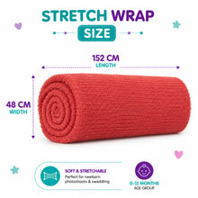 Load image into Gallery viewer, Babymoon Mohair Stretchble Baby Photography Shoot Wrap Cloth - Dark Peach
