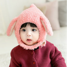 Load image into Gallery viewer, Babymoon Baby Rabbit Winter Ear Protection Cap Kids Hat Boys Girls Cap | 1-2Y | Pink

