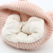 Load image into Gallery viewer, Babymoon Baby Bear Winter Ear Protection Cap Kids Hat Boys Girls Cap | 0-24M | Pink
