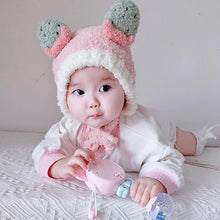 Load image into Gallery viewer, Babymoon Baby Fruit Strawberry Design Ear Cap with String Winter Kids Hat Boys Girls Cap | Pink | 2-8 Year
