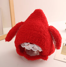 Load image into Gallery viewer, Babymoon Baby Rabbit Winter Ear Protection Cap Kids Hat Boys Girls Cap | 1-2Y | Red
