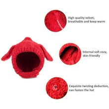 Load image into Gallery viewer, Babymoon Baby Rabbit Winter Ear Protection Cap Kids Hat Boys Girls Cap | 1-2Y | Red
