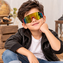 Load image into Gallery viewer, Babymoon Stylish Boys Girls Sports Kids Sunglasses Goggles with Case | Red
