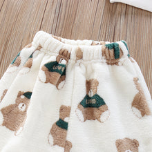 Load image into Gallery viewer, Babymoon Set of 2 | Baby Sleepwear Nightsuit Kid’s Nightdress T-shirt with Pants Pajamas Winter Sweater | White
