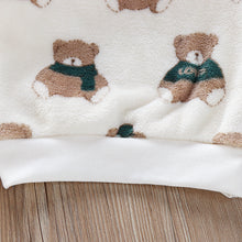 Load image into Gallery viewer, Babymoon Set of 2 | Baby Sleepwear Nightsuit Kid’s Nightdress T-shirt with Pants Pajamas Winter Sweater | White
