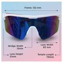 Load image into Gallery viewer, Babymoon Stylish Boys Girls Sports Kids Sunglasses Goggles with Case | White
