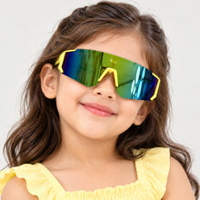 Load image into Gallery viewer, Babymoon Stylish Boys Girls Sports Kids Sunglasses Goggles with Case | Yellow
