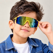 Load image into Gallery viewer, Babymoon Stylish Boys Girls Sports Kids Sunglasses Goggles with Case | Yellow
