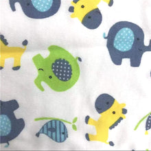 Load image into Gallery viewer, Babymoon Organic Designer Cotton Swaddle Wrap - Elephant Horse
