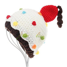 Load image into Gallery viewer, Babymoon Cupcake Cap Newborn Photography Crochet Outfit Costume
