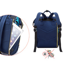 Load image into Gallery viewer, Babymoon Mother Diaper Bag Lightweight Multifunctional Travel Unisex Diaper Backpack - Blue
