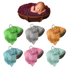Load image into Gallery viewer, Babymoon Faux Fur Throw Basket Filler Blanket Baby Photography Photoshoot Props Flokati - Dark brown 85*48
